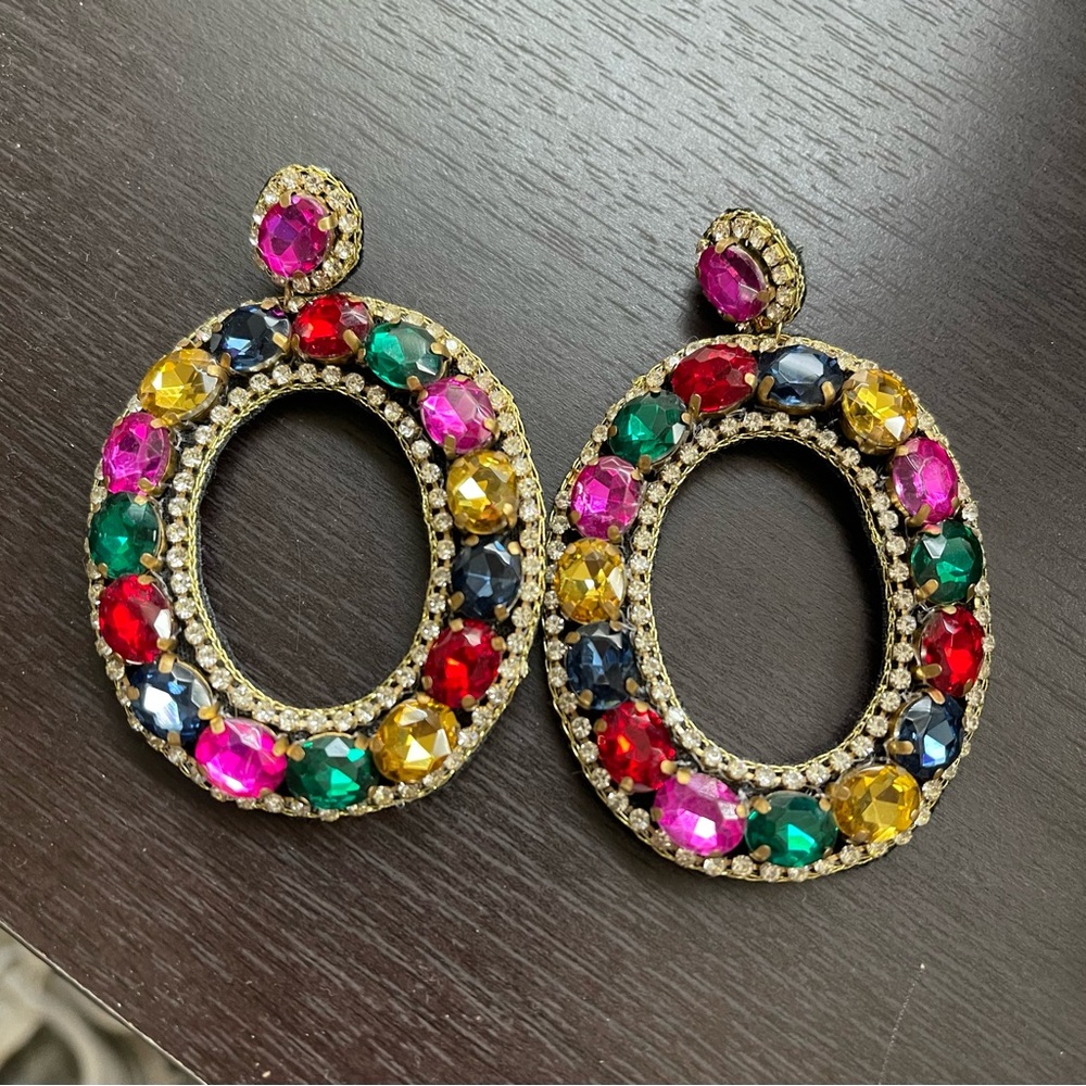 Multicolor Gemstone Earrings